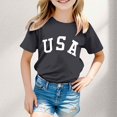 thumbnail image 2 of cnuiaeg Girls Tshirts Boy and Girl Fashion Casual Print Round Neck Loose Short Sleeve T Shirt Top Size:9-10 Years, 2 of 4
