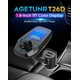 thumbnail image 2 of Bluetooth Fm Transmitter, 4 In 1 Mp3 Player Car Adapter Fm Radio Transmitter Handsfree Kit Qc3.0 Usb Car Charger, With 1.8" Color Screen, Aux Input An, 2 of 5