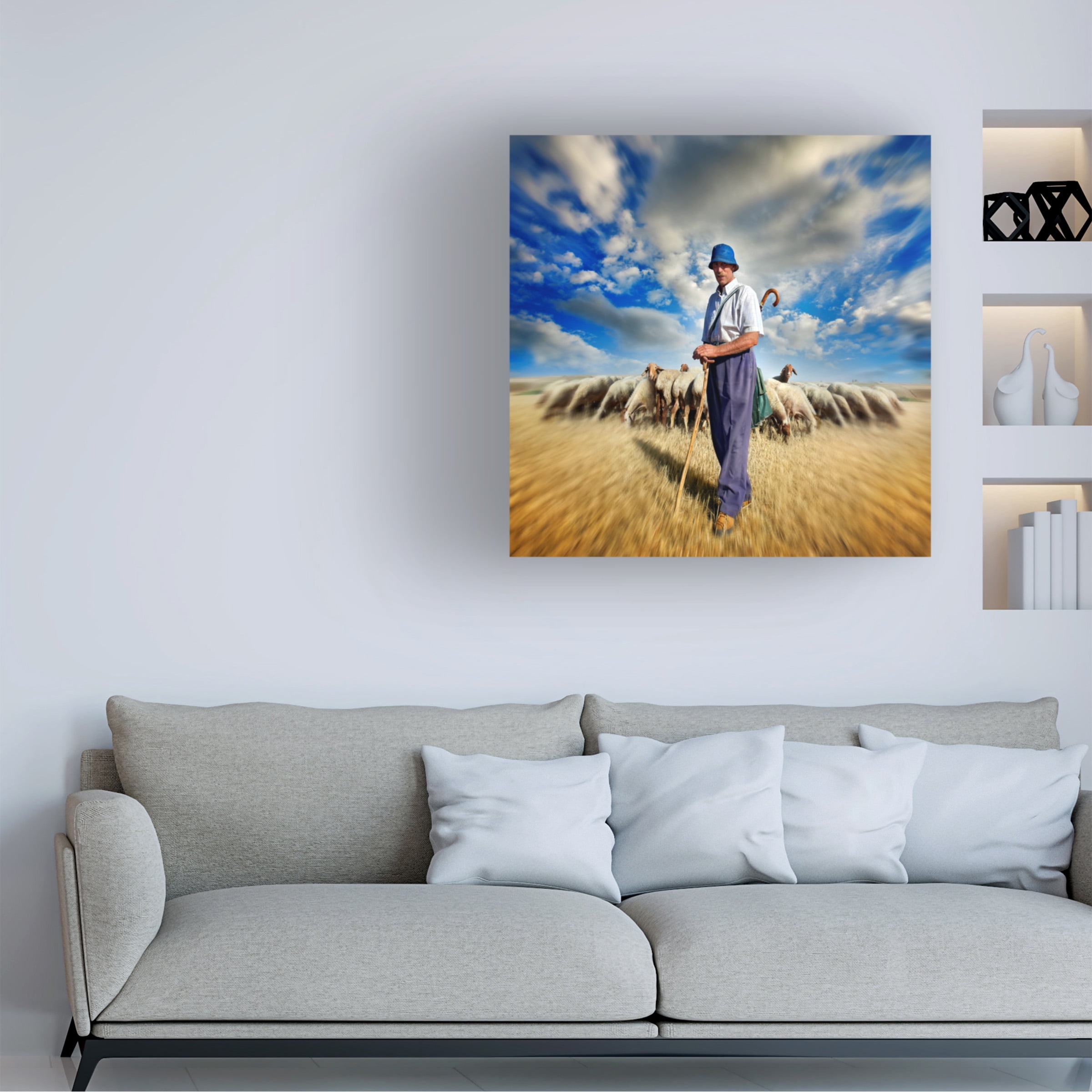 Ben Heine 'The Shepherds Call' Canvas Art