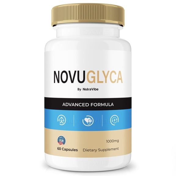 NovuGlyca – Original Formula with a Clean Blend to Support Healthy Circulation, Natural Energy & Balanced Levels | Just 2 Easy-to-Swallow Pills Daily (60 Capsules)
