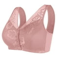 thumbnail image 2 of Aboser Comfy Bras for Older Women Front Closure Mama Bra Smooth Back Full Figure Bralettes Cami Bras For Big Busted Grathered Support Bra Soft Breathable Push Up Underwear, 2 of 7