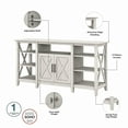 thumbnail image 3 of Bush Furniture Key West Tall TV Stand for 65 Inch TV in Linen White Oak, 3 of 8