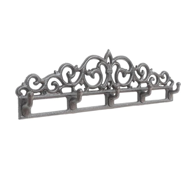 Gancho decorativo de hierro fundido, llavero, decoración de pared de metal multifuncional, ganchos para abrigos, colgador de toallas para balcón,