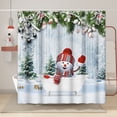 thumbnail image 3 of Liquidation Décoration de Noël Rideau de Douche Série de Noël Rideau de Douche Drôle Fou Tringle de Rideau de Douche, 3 of 3