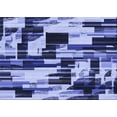 thumbnail image 1 of Ahgly Company Indoor Rectangle Patterned Denim Dark Blue Area Rugs, 4' x 6', 1 of 1