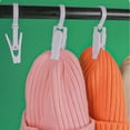 thumbnail image 3 of Clothespins 10pcs White Plastic Hanging Hooks for Laundry at Home or Travel Hat Clip, 3 of 11