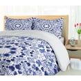 thumbnail image 5 of Ambesonne Flower Duvet Cover Set, Oriental Boho, 2-Calking, Blue, 5 of 6