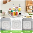 thumbnail image 6 of Lazy Susan Turntable Organizer for Cabinet Clear Susan Organizer 360°Spinning Turntable Organizers with 4 Suction Pad Square Rotating Storage Rack Mul Turntable Spice Rack,10.6 x 7.5 Inch, 6 of 9