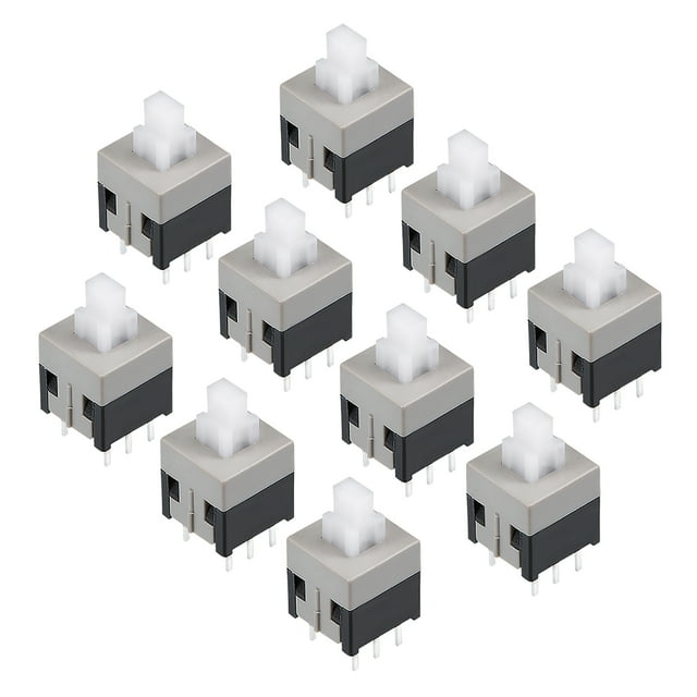 Interruptor táctil de botón pulsador DIP Tact de 8.5x8.5x18mm con 6 pines 10PCS