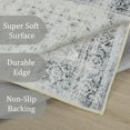 thumbnail image 2 of Alfombra Morebes, 76 x 305 cm, vintage, antideslizante, gris, 2 of 7