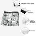 thumbnail image 3 of Pofeuu African Animals Print Men’s Boxer Briefs, Moisture-Wicking Underwear, Regular,Trunk-X-Large, 3 of 5