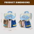 thumbnail image 4 of URSOFINE Color Block Drawstring Backpack Lightweight Large Capacity Casual Daypack, 4 of 8