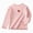 pink, variant on Ccpelsie Little/Big Girls Fall Winter Long Sleeve Athletic Shirts Crew Neck T-Shirts for Kids Tops White,11-12 Years