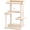30" Beige, variant on Tree for Indoor Large , 30'' Senior Friendly Modern Small Tower with Wide Perch, Low Step, Posts, Sturdy Base, Cozy Perches, Interactive Toys(Gray Linen)
