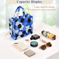 thumbnail image 5 of FORMRS Womens Corduroy Tote Bag Crossbody Shoulder Handbag with Pocket, Black Dot Pattern, 5 of 7