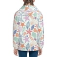 thumbnail image 6 of Kdxio Colorful Seashells Pattern Kids Boys Girls Zip Up Hoodie 3D Printed Hooded Sweatshirt Hoody Coat with Pocket 7-12 Y-Small, 6 of 6