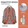 thumbnail image 3 of Sacred Symbolic Mandala Students Backpack Fashion Backpack with Vintage Traditional Mandala and Abstract Ornamental Pattern, Comfortable and Durable for School, 3 of 6