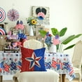thumbnail image 4 of Patriotic Pillow Cover 18X18 Inch Star 4th of July Decor Independence Day Decorations Memorial Day Cushion Case for Sofa Couch GS053-18, 4 of 6