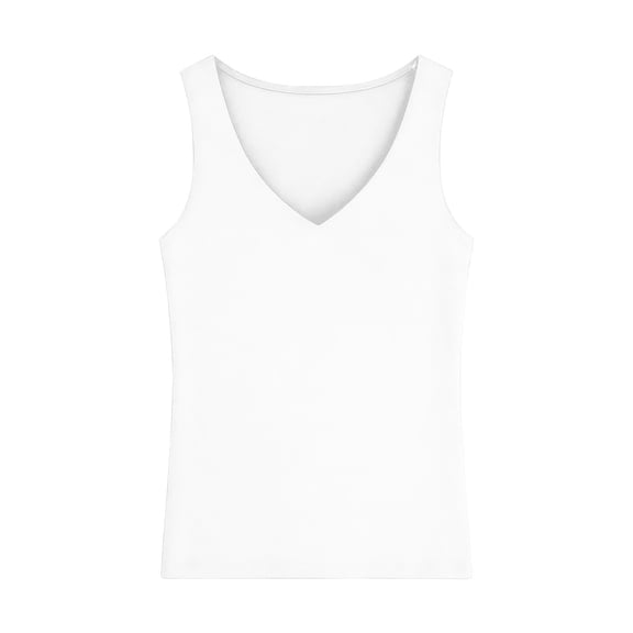 hotojiny Tank Tops for Women Stretch V Neck Slim Fitted Tanks Shirts Basic Sleeveless Trendy Going out Clothes Activewear