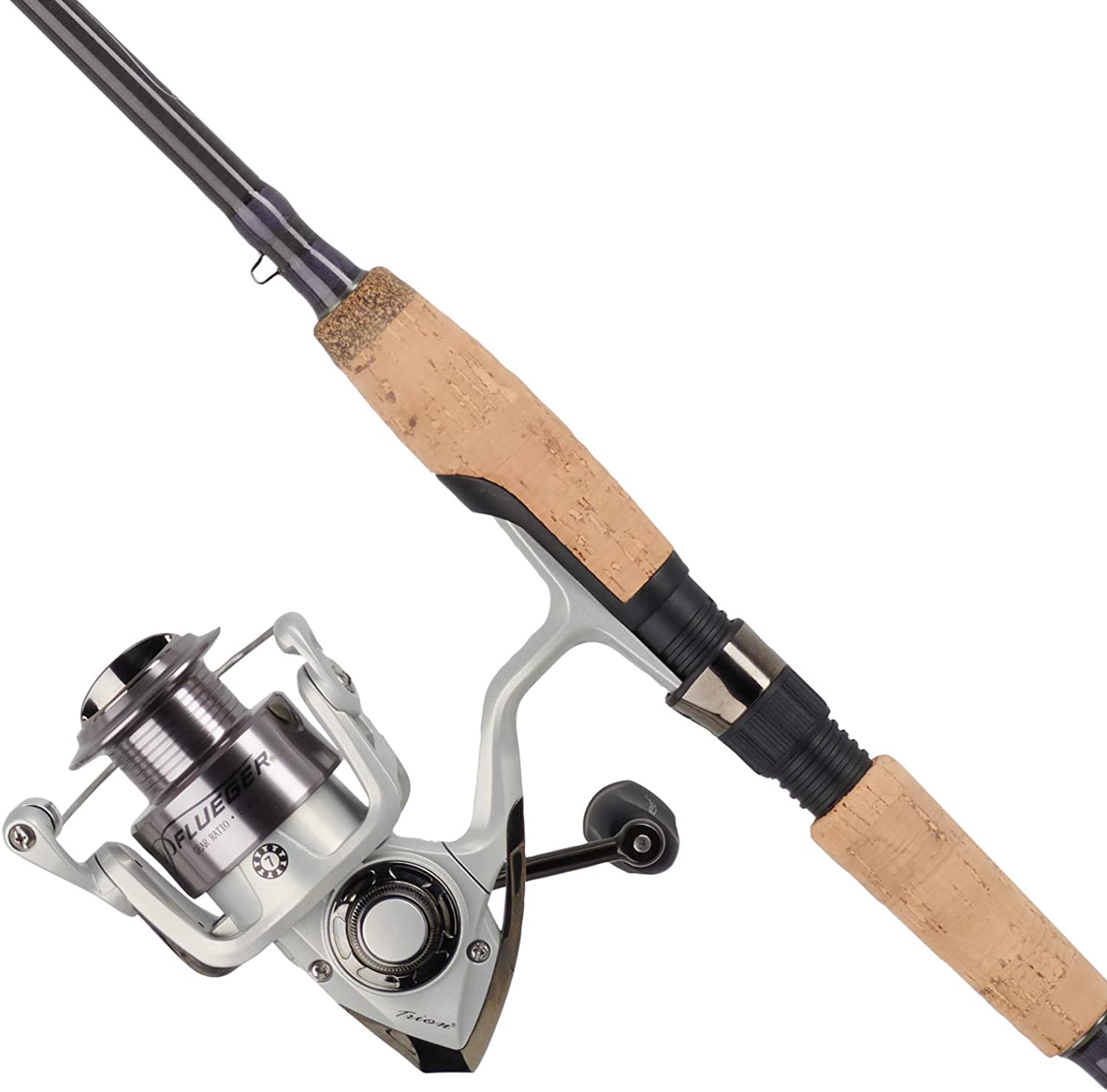 Pflueger Trion Spinning Combo New Model 30 Size Reel - 6'6" - M - 2pc with Fenwick Eagle Rod & Berkley Flicker Shad Baits - image 2 of 2
