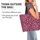 thumbnail image 2 of Fotbe Rose Leopard Print Bolsa Tote Estética de Lona con Estampado para Mujer - Bolsa Reutilizable de Hombro Casual para Vacaciones, Compras, Trabajo y Gimnasio, 2 of 8