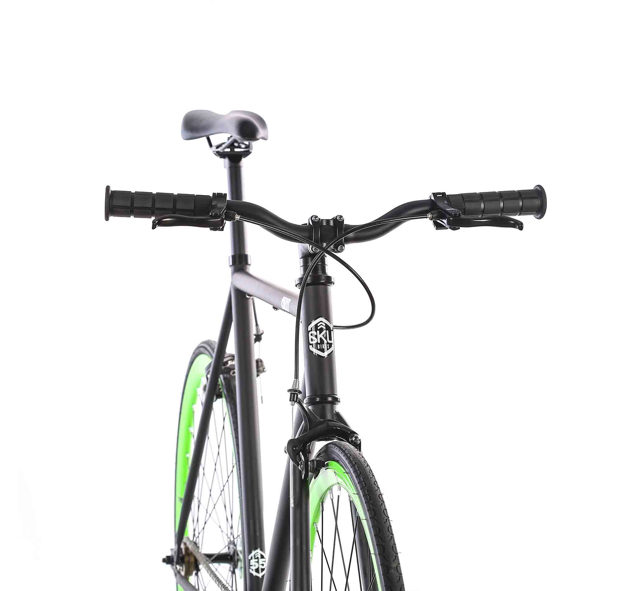 6ku paul fixed gear bicycle black green 42cm Walmart