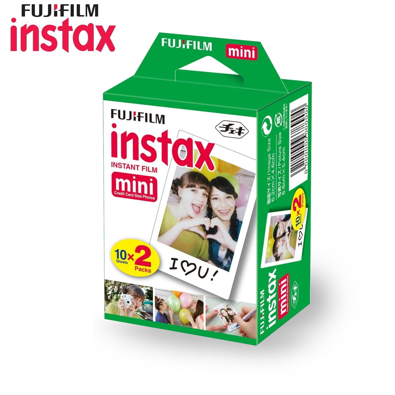Ontkennen Puno minstens FUJIFILM INSTAX Mini Instant Film - 200 Exposures Pack - Walmart.com