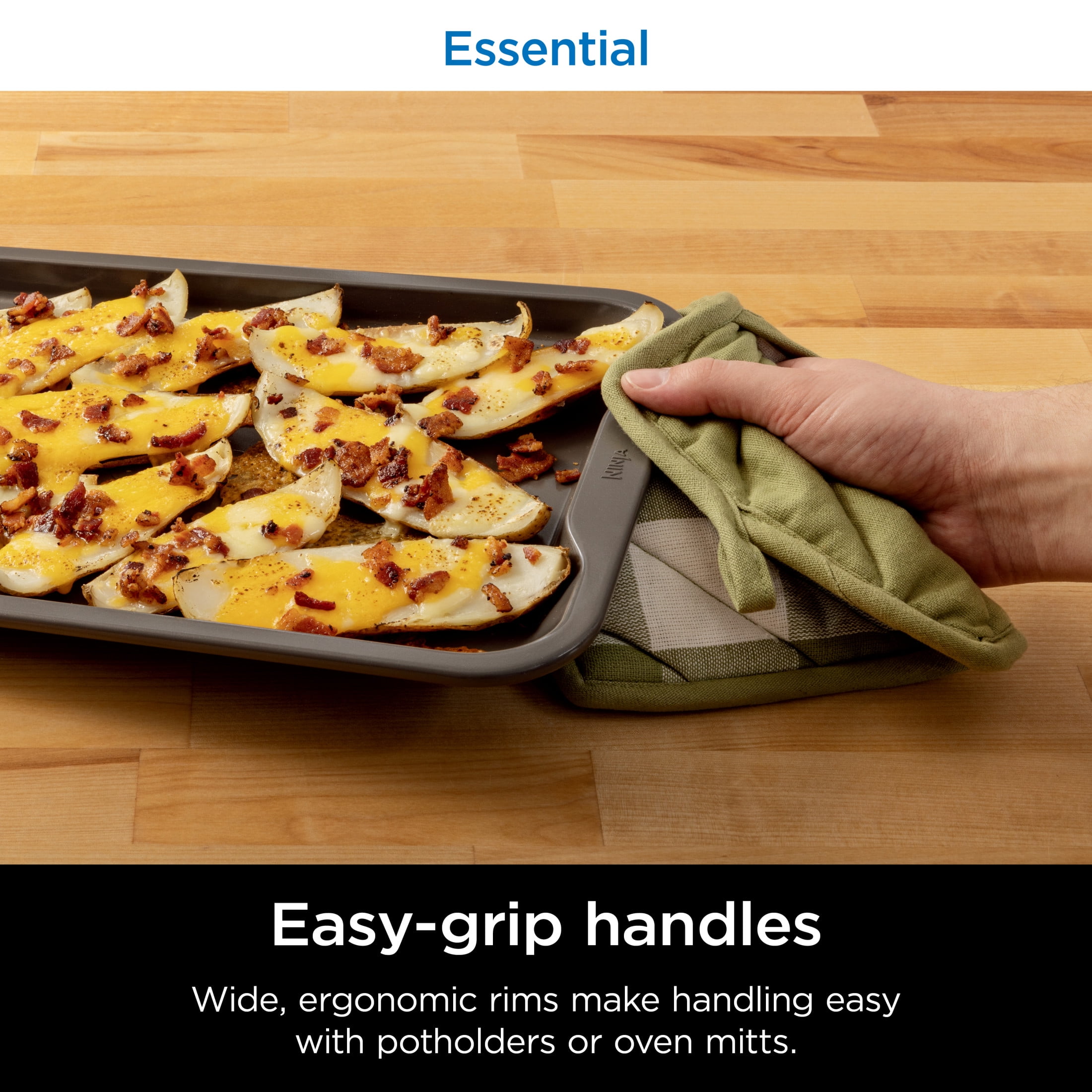 Ninja NeverStick Essential Aluminized Steel 9" x 13" Baking Sheet, B10013