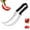 Black, variant on MEUDQU Multifunctional Stainless Steel Fruit Slicer, Watermelon Cutter Slicer Tool, 2-in-1 Stainless Steel Fruit Cutter, Fruit Slicer Kitchen Gadget