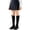 Black, variant on School Uniform Long Socks for Girls Size 3-8 Years Breathable Cozy Over the Knee Cotton Socks Knee High Socks with Bow Tie Navy