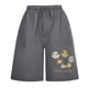 thumbnail image 4 of Pantalones Cortos Para Mujer Casual Con Cordón Elástico en La Cintura Con Pantalones Estampados de Bolsillo Odeerbi ODB159453, 4 of 5