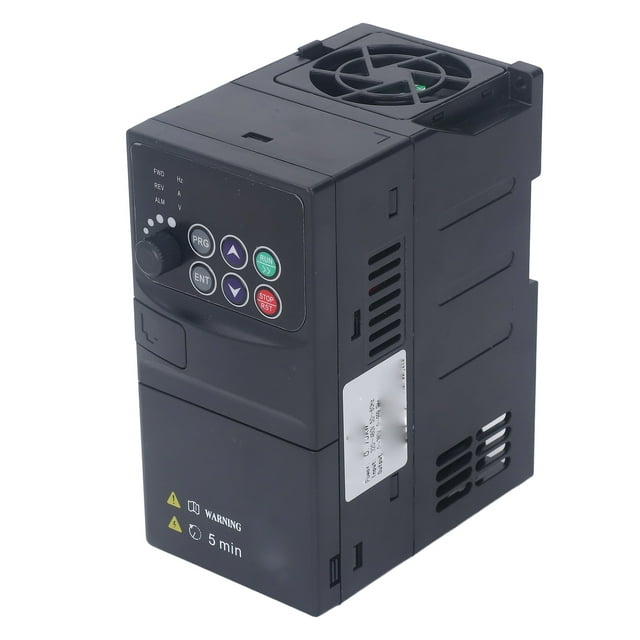 Vector Inverter, 320-460V Input 0-380V Output Flame Retardant 0.75KW Motor Vector Controller Heat Sink with 1.5m Panel Cable for Machine