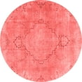 thumbnail image 1 of Ahgly Company Indoor Round Persian Red Traditional Area Rugs, 5' Round, 1 of 4