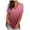 Wine, variant on Aofany Womens Plus Size Tops Womens Plus Size Gradient Color V-Neck Short Sleeve T-shirt Tops Blouse