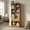 Natural-61, variant on Spaco Natural 61 Inch Tall Freestanding Bookcase with Drawer, 8-Cube Organizer & Anti-Tip Design for Home Office