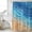 Blue, variant on Burnt Orange Ombre Coastal Shower Curtain, Waterproof Shower Curtains for Bathroom, Summer Nautical Beach Ocean Seaside Washable Fabric Cloth Bathroom Curtain Set Bathtub Decor with Hook 72''x72''