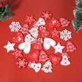 thumbnail image 2 of navidad decoraciones para el hogar nieve artificial Árbol de Navidad de madera de 5cm, 10 Uds., artículos para Navidad, adornos colgantes, decoración de Navidad para fiesta, hogar, boda, Año Nuevo, 2 of 4
