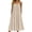 Beige Dress, variant on Miluxas Women's Spaghetti Strap Pleated Sleeveless Midi Dress Square Neck Looes Flowy Long Dress Lightweight Summer Beach Vacation Slip Dress White