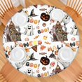 thumbnail image 2 of Halloween Decoration Pattern Round Fitted Tablecloth with Elastic Edge,Dining Table Cover Waterproof,Outdoor Round Tablecloth for Camping,Dining,Indoor and Outdoor, 2 of 7