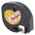 thumbnail image 3 of Thermal Paper Label Tape Cute Labeling Ribbon Sticker Pink Daisy for Dymo 12mm, 3 of 18