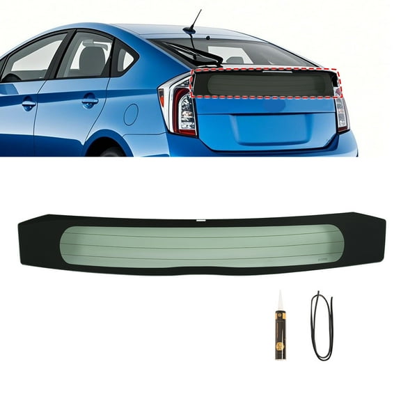 Lower Rear Back Window Glass Heated Fits 2010-2015 Toyota Prius 4Dr Hatchback