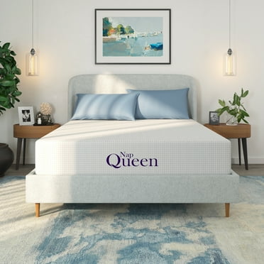 NapQueen Margaret 6" Twin Mattress, Charcoal Infused Memory Foam, Bed In a Box, Adult