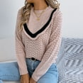 thumbnail image 4 of ClodeEU Women‘s Round Neck Knit Sweater,Knit Pullover Sweaters ,Fall Fashion Dressy Casual Basic Clothes Pink,Womens Plus L, 4 of 8
