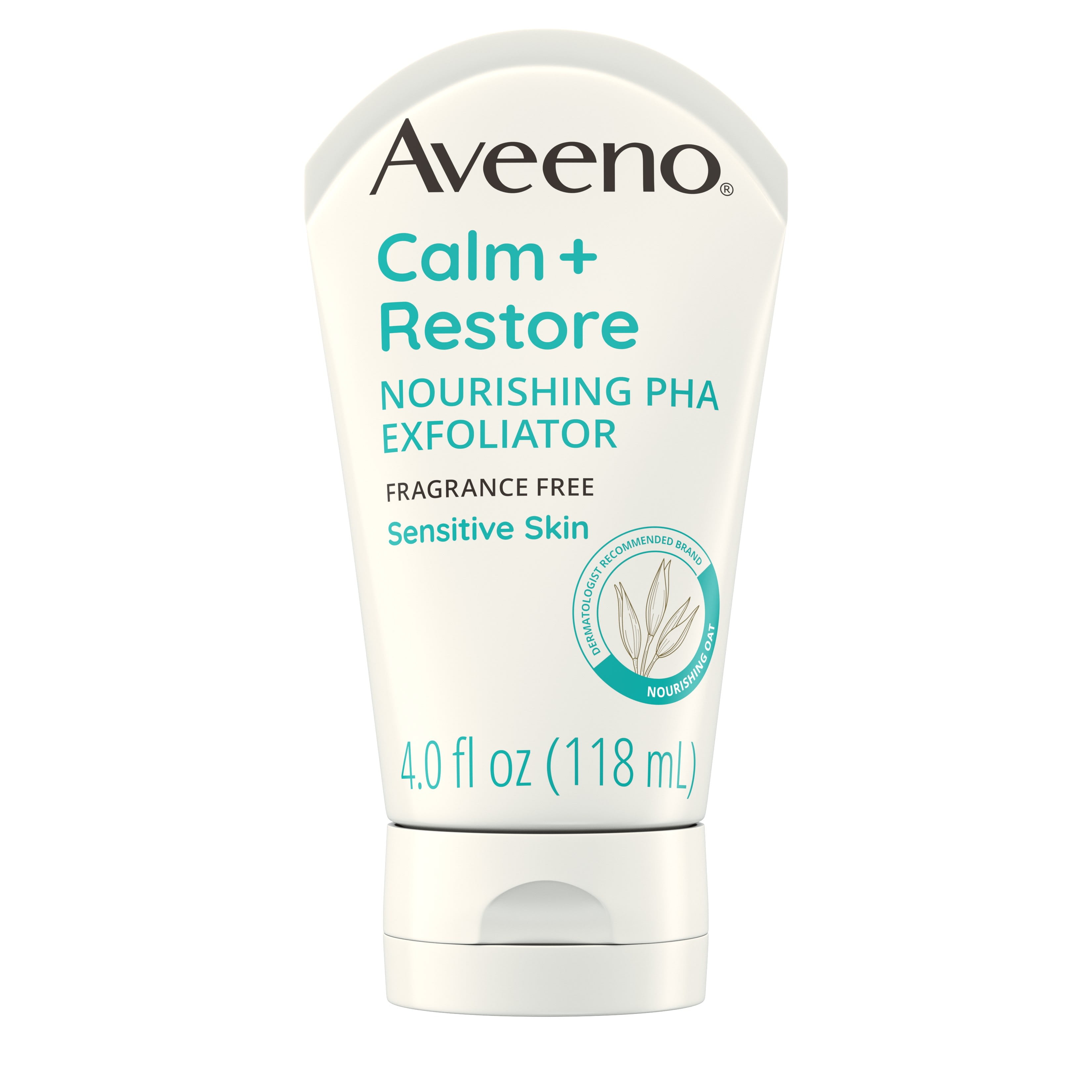 Aveeno Calm + Restore Nourishing PHA Facial Exfoliator, 4 fl. Oz
