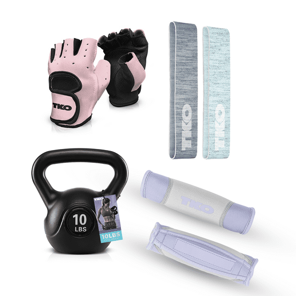 Kit de Pesas para Mujer TKO rosa UNITALLA