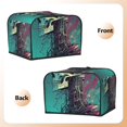 thumbnail image 3 of Balery Cartoon Art Skull Pattern Oven Cover Kitchen Bread Machine Protector, 4 Slice Toaster Cover for Home, Anti Dust Fingerprint Coaster Cover, 3 of 7