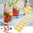 thumbnail image 2 of Silicone Ice Cube Tray, 2 Pack Easy-Release & Flexible 14-Ice Cube Trays with Spill-Resistant Removable Lid, Stackable Ice Trays with Covers for Freezer, Cocktail, 2 of 2