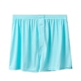 thumbnail image 3 of Men’s Breathable Briefs Elastic Waistband Split Underpants Soft Everyday Sleepwear Casual Athletic ShortsSky BlueL, 3 of 3