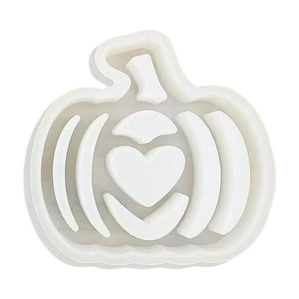 Molde de calabaza Billuyoard Flexible blanco silicona duradero para fundición de yeso