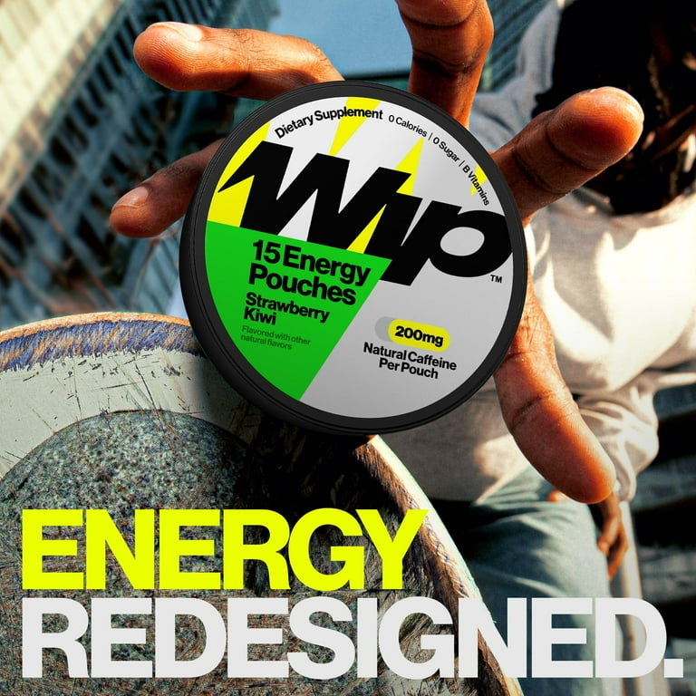 Wip Energy Pouches | 200mg Natural Caffeine | Vitamins and